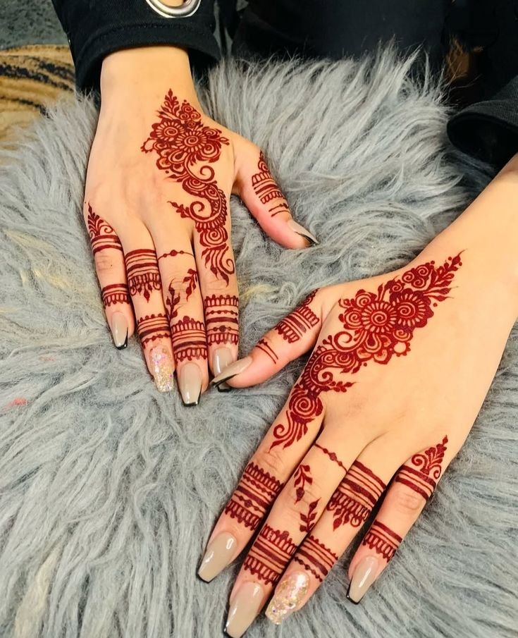 finger mehndi design3