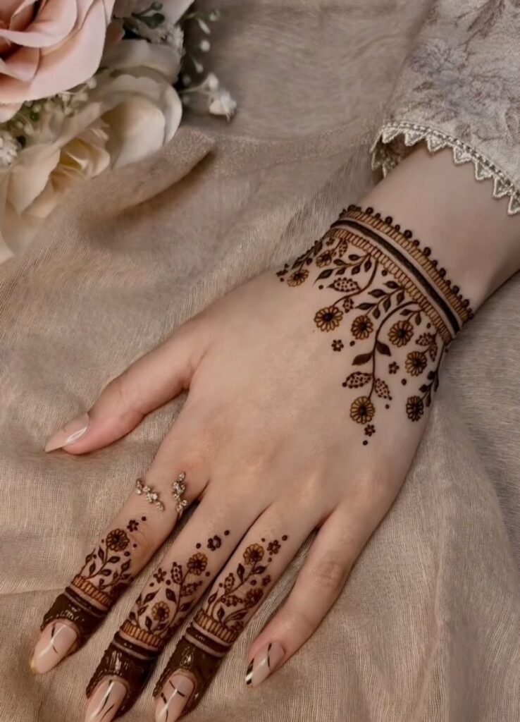 flower mehndi design3