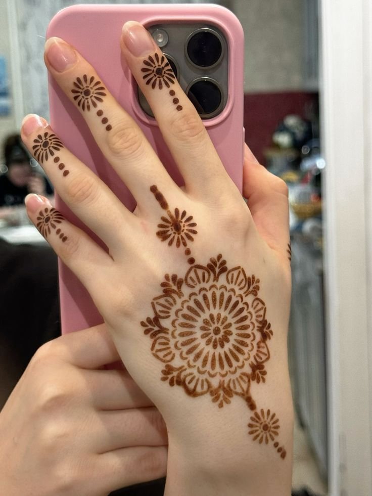 flower mehndi design7