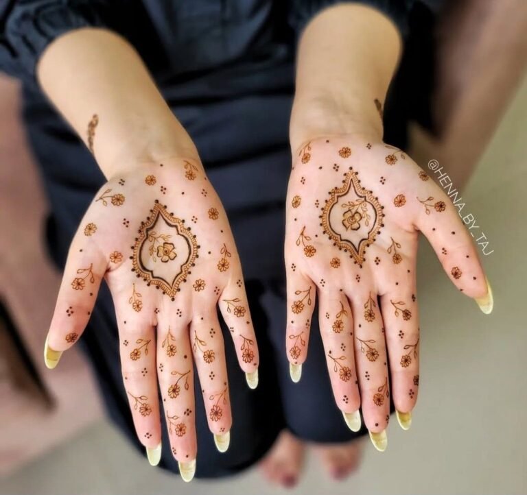 front hand simple mehndi design4