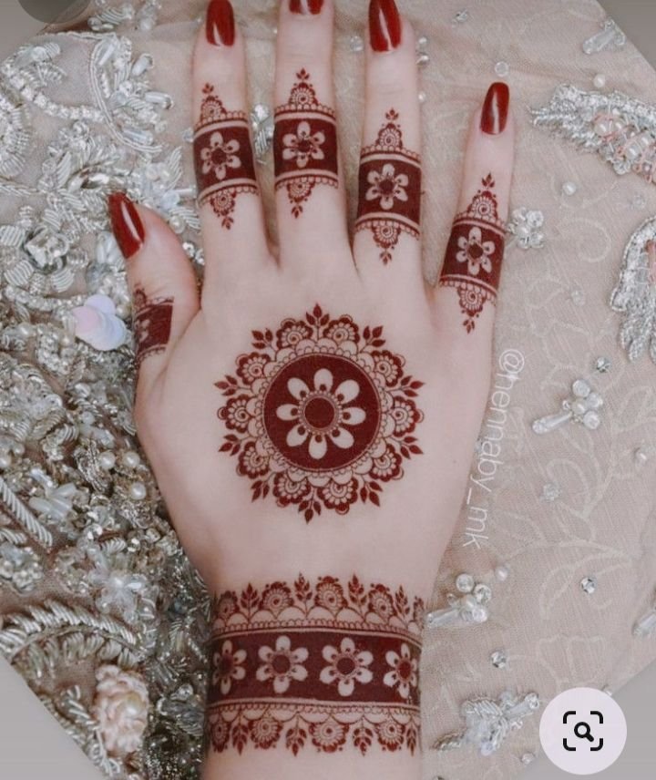 circle mehndi designs