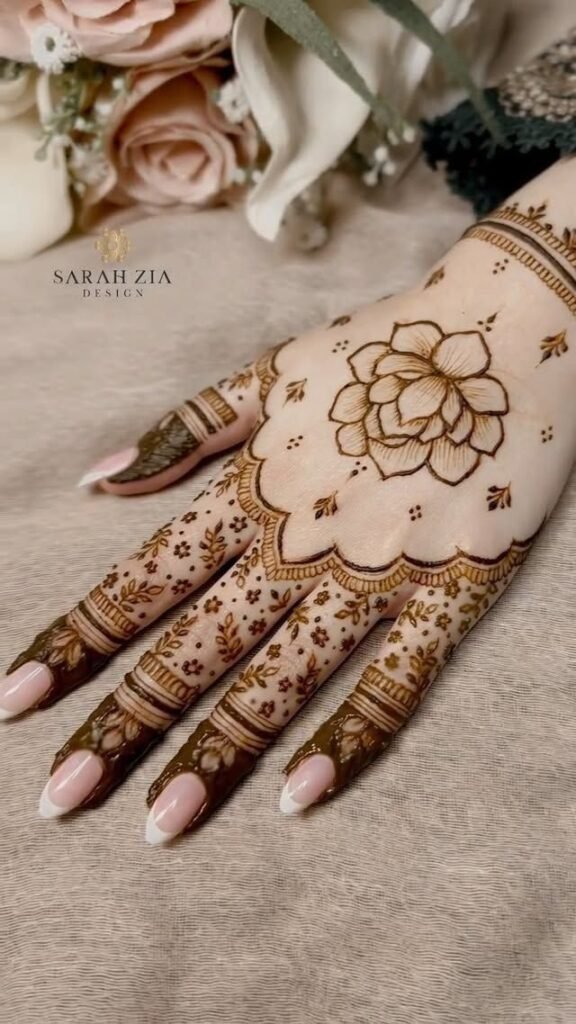 flower eid mehndi design